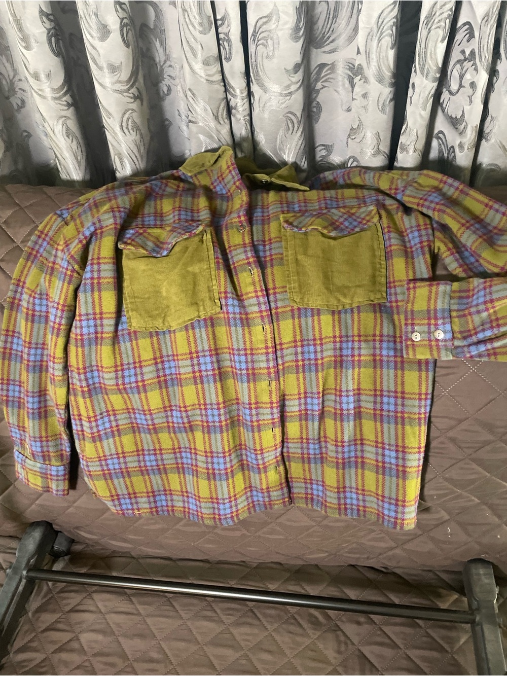 Peace Love World Plaid Button-Down Shirt Jacket- NWOT - Picture 11 of 11